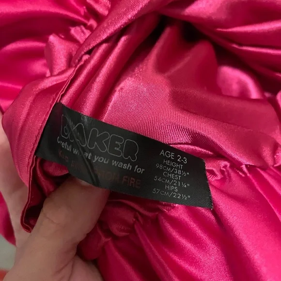 🩷BAKER by Ted Baker NWOT Barbie pink toddler dress size 2-3 - Picture 8 of 9